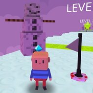 Игра Когама: паркур снеговиков