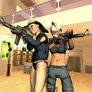 Игра Контр-Страйк в офисе