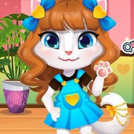 Игра Кошка Анжела в парикмахерской