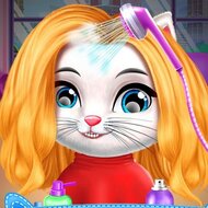 Игра Кошка в салоне красоты