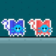 Игра Красный и синий коты