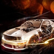 Игра Крутые машины: пазлы