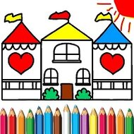 Игра Кукольный домик раскраски