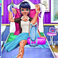 Игра Лечение ноги Леди Баг