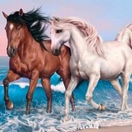 Игра Лошади пазлы