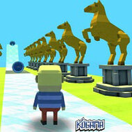 Игра Майнкрафт: паркур на Хэллоуин