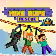 Игра Майнкрафт: спасение по веревке