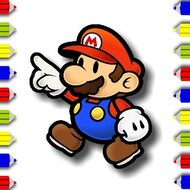 Игра Марио: раскраски