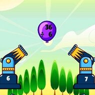 Игра Математика: сбивай шарики из пушки