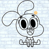 Игра Мир Гамбола: альбом раскрасок