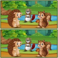 Игра Найди отличия в лесу