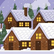 Игра Найди отличия в рождественском городе