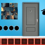 Игра Найди выход из комнат голубого дома