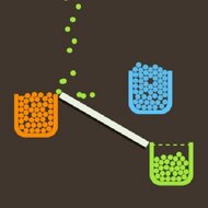 Игра Наполни стаканы: 4 цвета