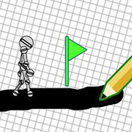 Игра Нарисуй путь человечку
