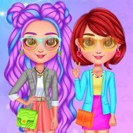 Игра Неоновая мода для радужных девушек