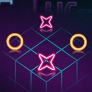 Игра Неоновые крестики-нолики