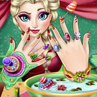 Игра Новогодний маникюр