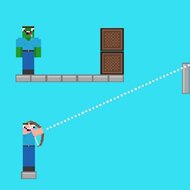 Игра Нубик против зомби