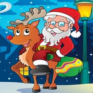 Игра Олени Санты: найди отличия