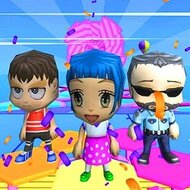 Игра Падающие мальчики и девочки Чиби