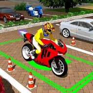 Игра Парковка мотоцикла в городе