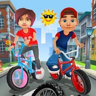 Игра Паркур на велосипеде