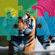 Игра Пазлы с тиграми