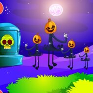 Игра Побег из леса тыкв на Хэллоуин