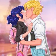 Игра Поцелуи Леди Баг и Супер Кота