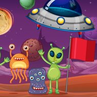 Игра Поиск букв в космосе