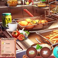 Игра Поиск предметов в бургерной