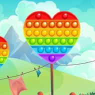 Игра Поп Ит сердечки