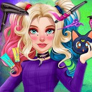 Игра Прически для Харли Квинн