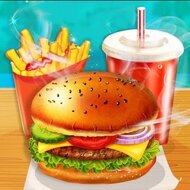 Игра Приготовление бургеров и картошки фри