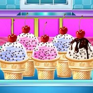 Игра Приготовление рожков с мороженым