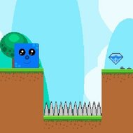 Игра Приключения синего кубика