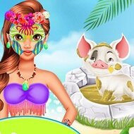 Игра Принцесса спасает поросенка