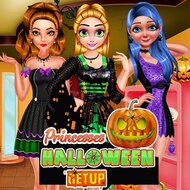 Игра Принцессы собираются на Хэллоуин