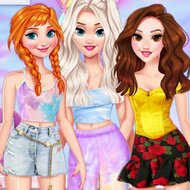 Игра Принцессы: стиль тай-дай