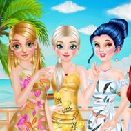 Игра Принцессы в платьях с принтами