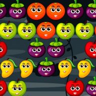 Игра Пузырьковый шутер: фрукты