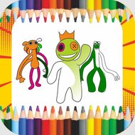 Игра Радужные друзья раскраска