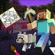 Игра Раскраска Майнкрафт