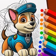 Игра Раскраска Щенячий патруль