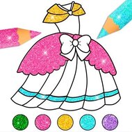 Игра Раскраски блестками