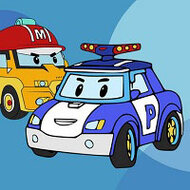 Игра Раскраски робокар Поли