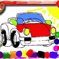Игра Раскраски с машинками из мультиков