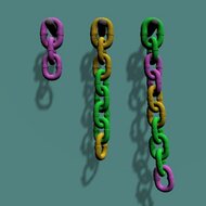 Игра Рассортируй цепи по цветам