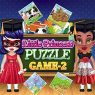 Игра Развивающие пазлы и раскраски для девочек